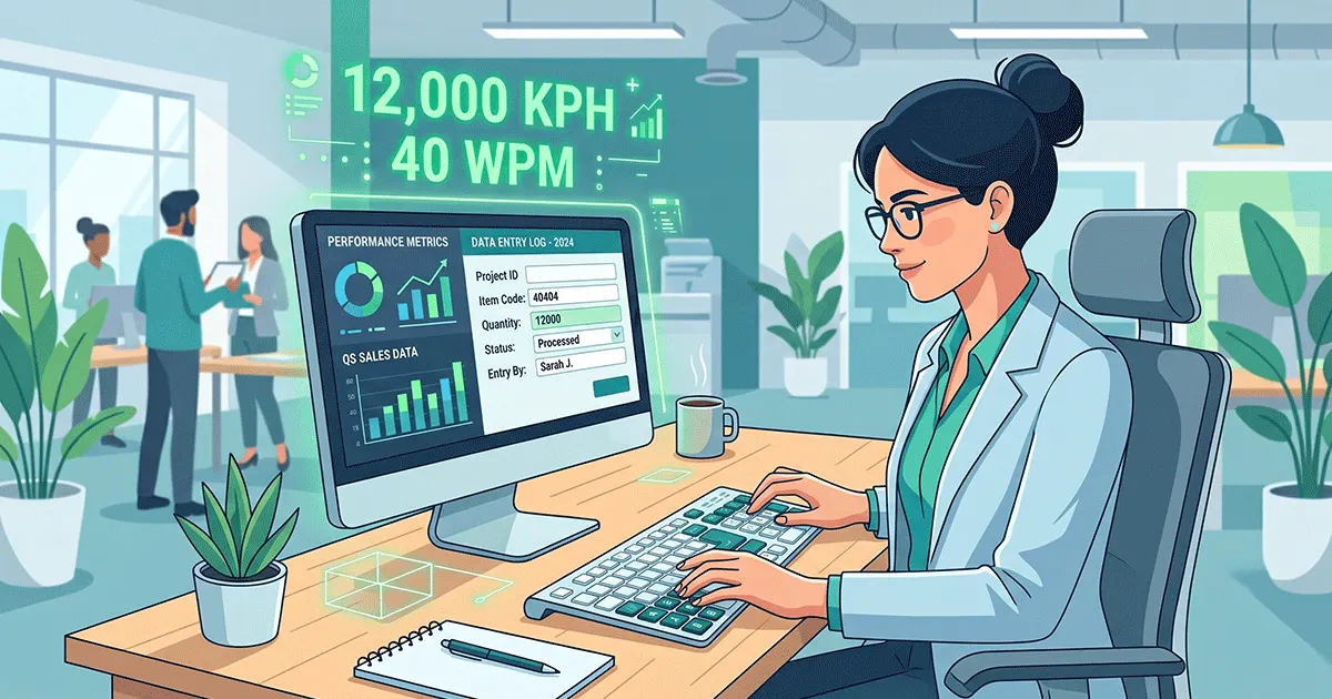 Data Entry Typing Requirements: Exact WPM & KPH Needed